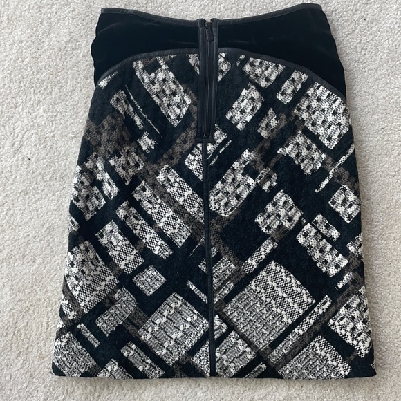 Bottega Veneta Pencil Skirt w Leather Trim Eur 40 - Picture 2 of 4